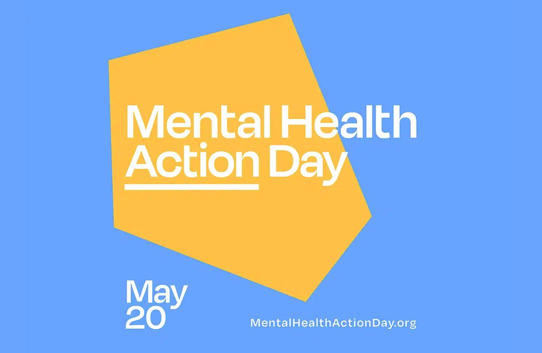 Mental health action day graphic