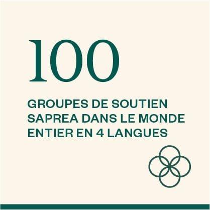 100 Groupes de soutien Saprea dans le monde entier en 4 langues