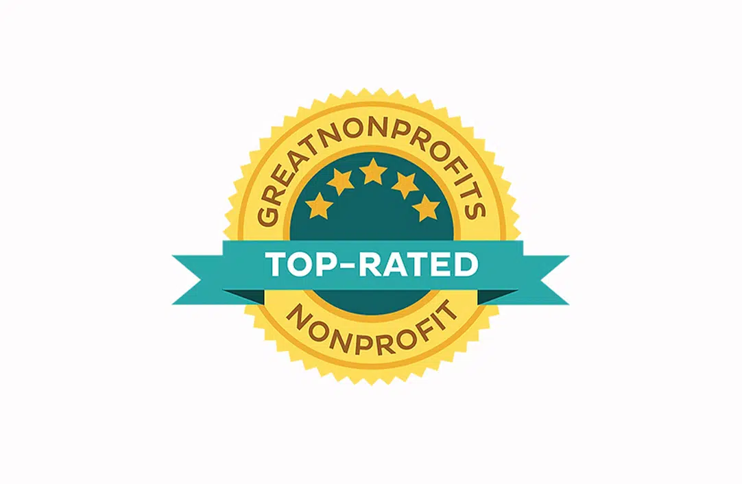 Top-rated badge for GreatNonProfits